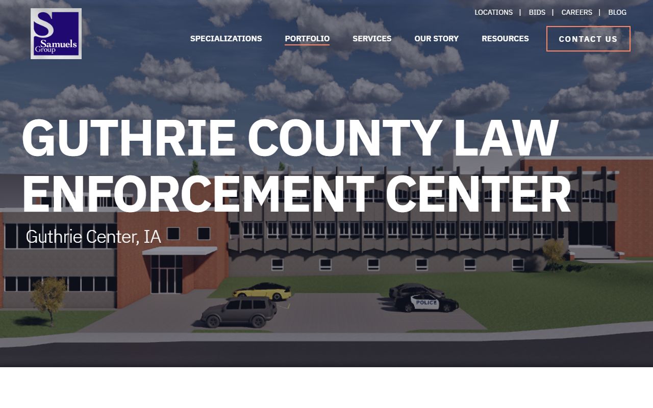 Guthrie County Jail custody search Law Enforcement Center project